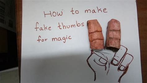 Fake thumb magic trick